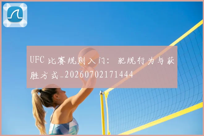 UFC 比赛规则入门：犯规行为与获胜方式_20260702171444