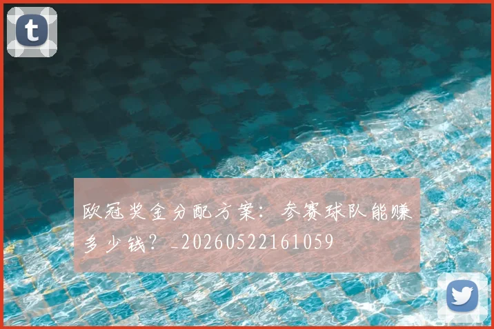欧冠奖金分配方案：参赛球队能赚多少钱？_20260522161059