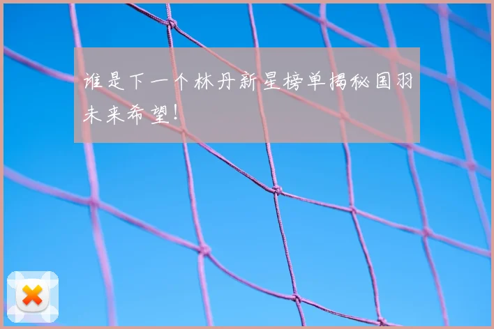 谁是下一个林丹新星榜单揭秘国羽未来希望！